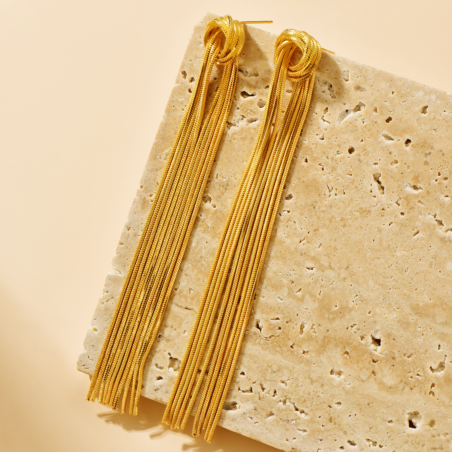 Tassel Drop Earrings - 18K Gold Plated - Earrings - ONNNIII