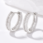 Pavé Hoop Earrings - Earrings - ONNNIII