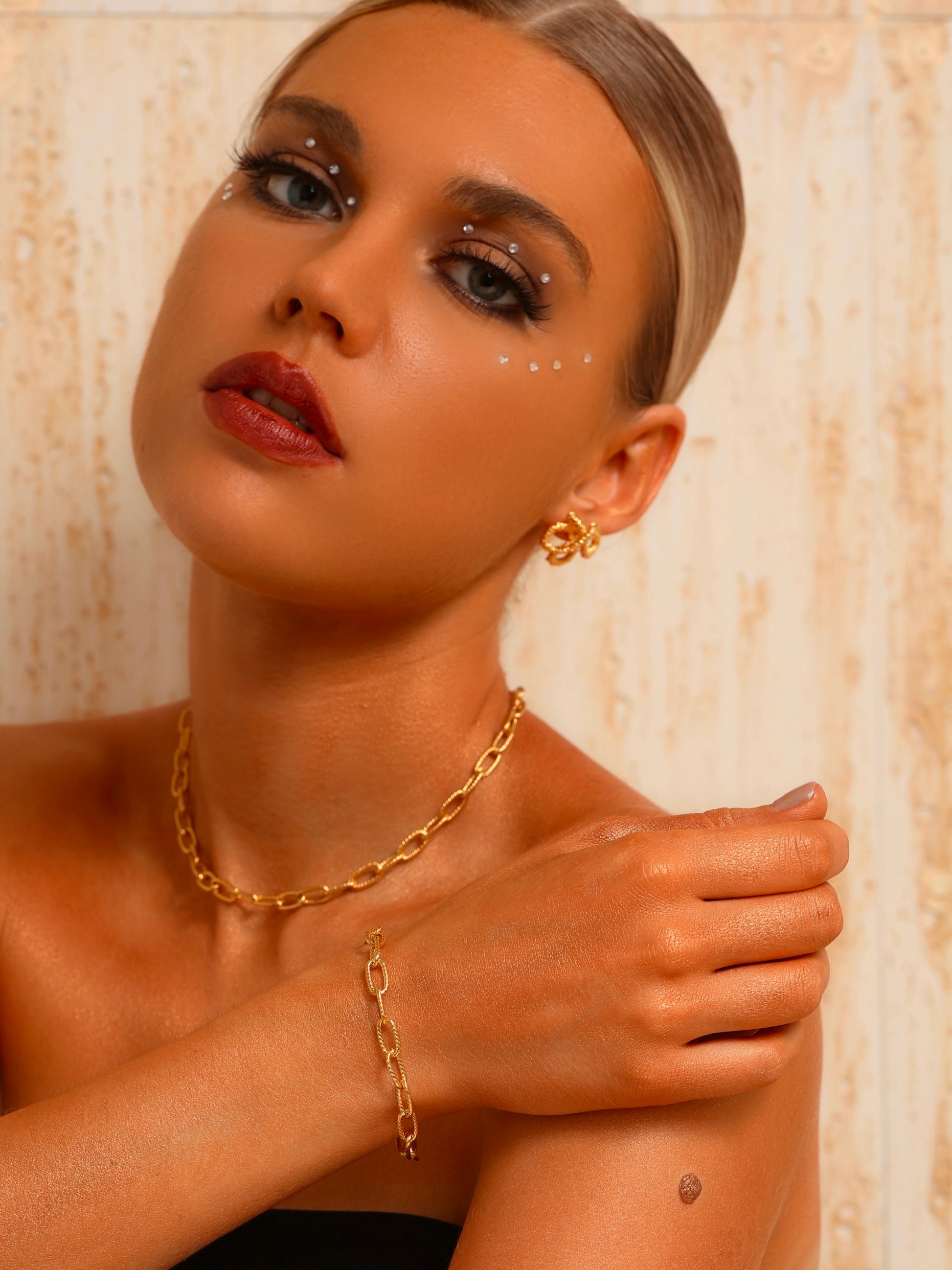Paper Clip Chain Necklace - 18K Gold Plated - Hypoallergenic - Necklace - ONNNIII
