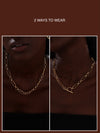 T-bar Curb Chain Necklace - Unisex