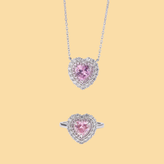 Pink Dazzling Heart Set II - ONNNIII