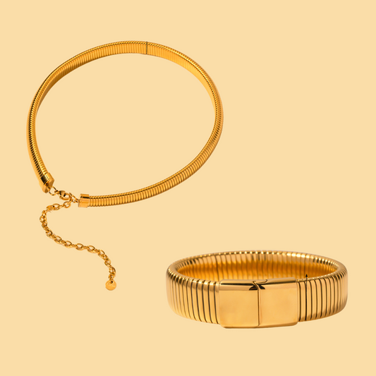 Snake Chain Set | Gold - ONNNIII