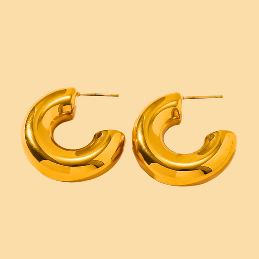 Chunky C Hoops Earrings - Unisex - Earrings - ONNNIII