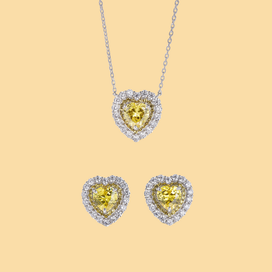 Yellow Dazzling Heart Set I - ONNNIII