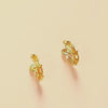 Hollow Braid Clip-On Earrings - 18K Gold Plated